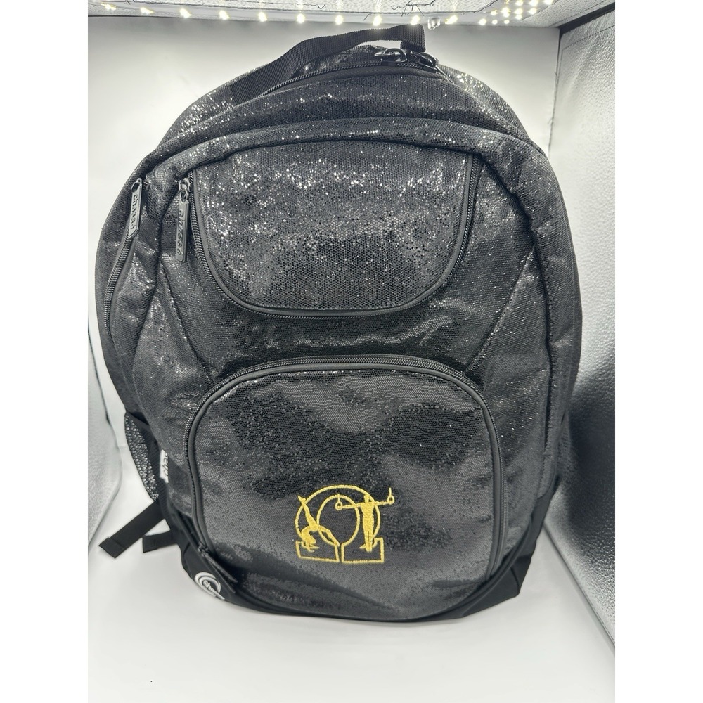 Chassé Sequin Backpack Black Sparkle Dance Cheer Gym Bag New No Tags